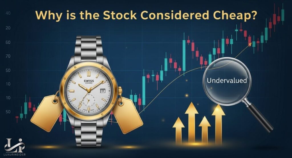 A flat lay photograph featuring a smartphone with a stock market chart showing a significant decline, a stack of paper currency, credit cards, a notepad, and a pen. The items are arranged on a dark, textured surface, visually representing the theme of stock market analysis.