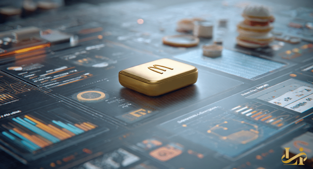 A professional analysis chart showing how viral food trends influence best business blogs. The McDonald's logo is positioned next to icons representing luxury and social media engagement.