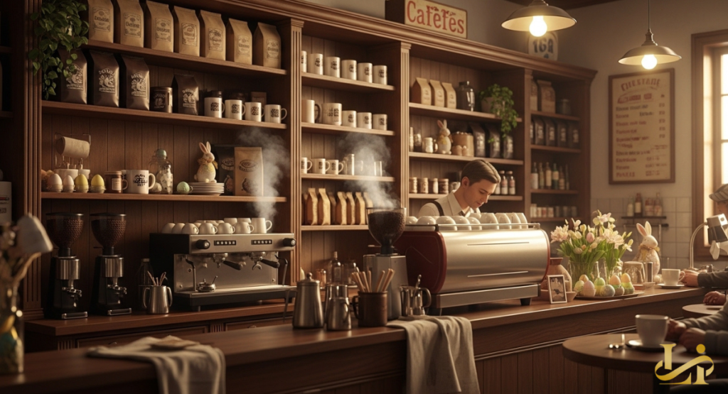 A nostalgic black-and-white photo of the original Pike Place Market storefront contrasted with a modern, vibrant Starbucks Reserve.