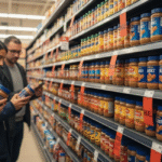 A bold graphic with the headline "Peanut Butter Recall" displayed over a textured background.